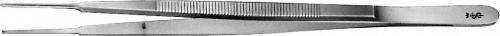 GERALD Tissue Forceps, straight, 175 mm (6 7/8"), delicate, toothed (1x2), non-sterile, reusable