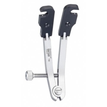 CCR-XX Longitudinal Retractor, retractor only, 90 °, with joint, 115 mm (4 1/2"), v-shaped, with thread fixation, opening width: 85 mm, side loading mechanism, non-sterile, reusable