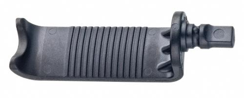 CCR-XX Retractor Blade, serrated (inside), blunt, depth: 60 mm, width: 19 mm, PEEK, side loading mechanism, non-sterile, reusable
