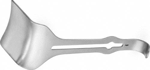 GOSSET Abdominal Retractor, center blade, depth: 59 mm, width: 57 mm, non-sterile, reusable