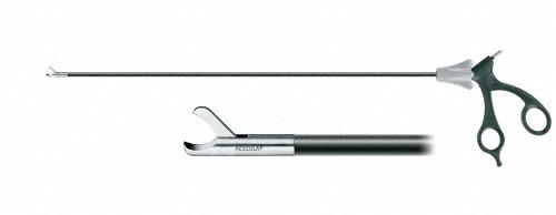 ADTEC MONOPOLAR Hook Scissors, complete instrument, monopolar, straight, working length: 420 mm (16 1/2"), diam. 5 mm, blunt/blunt, rotatable, insulated, single action, consisting of PM981R, PO744R, PO958R, detachable, non-sterile, reusable