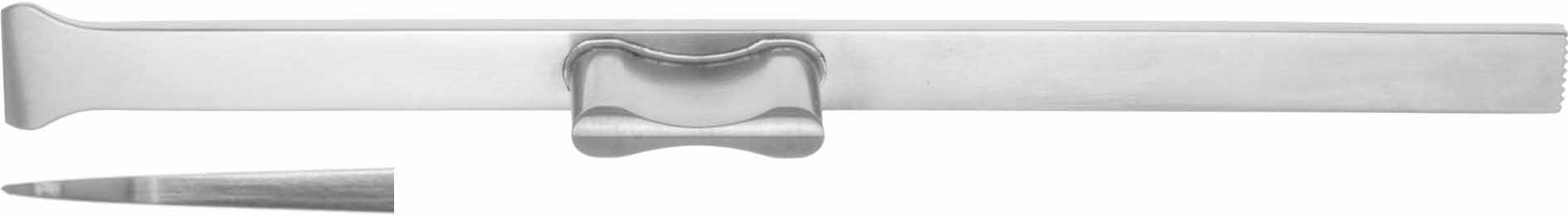 RUBIN OSTEOTOME 160MM, STRAIGHT, WIDTH 12MM, WITH STABILIZER 
