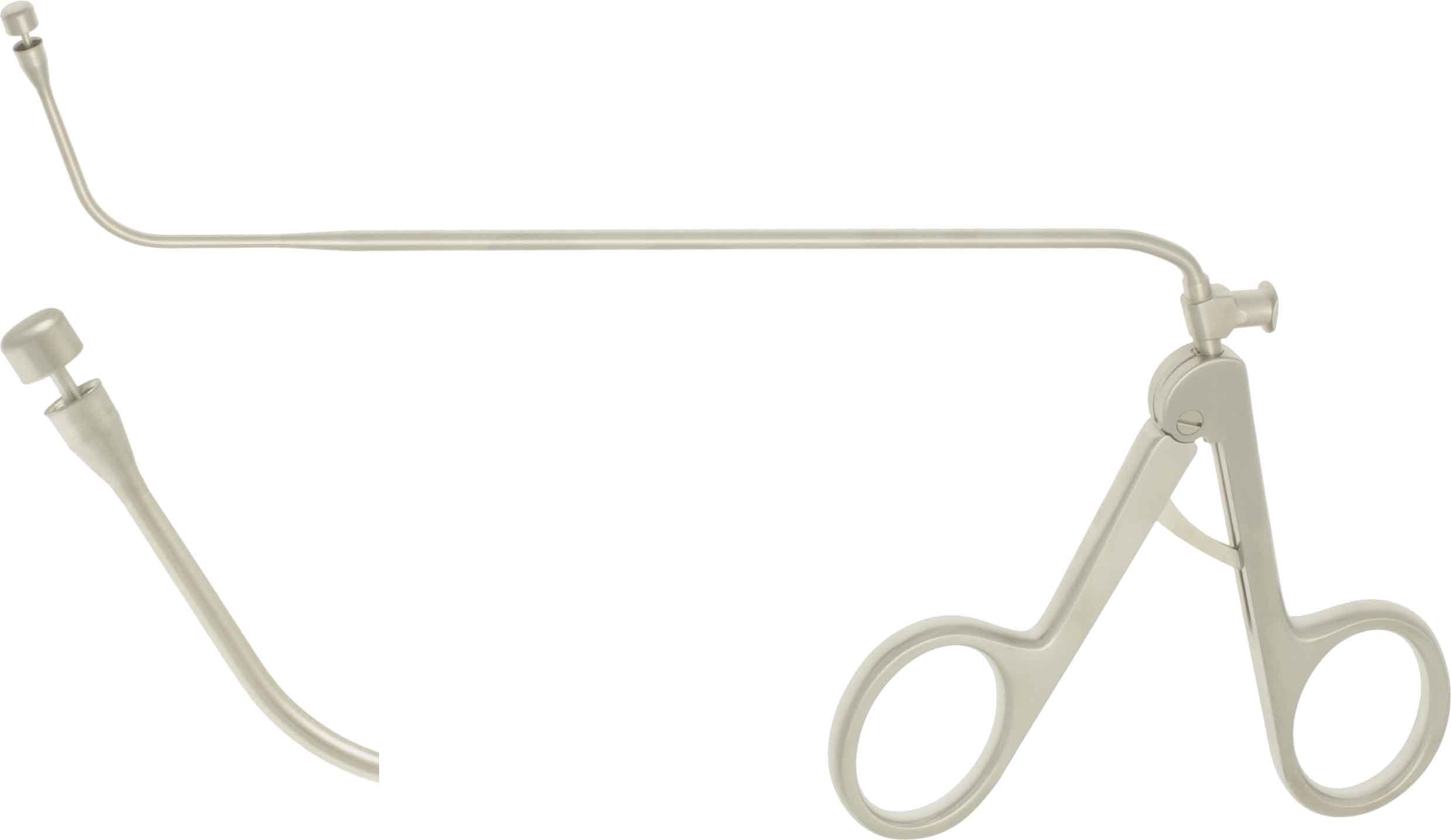 CIRCULAR CUTTING PUNCH 180MM, Ø 4,5MM 65° UPTURNED, 360° CUTTING IN FULL CIRCLE, LUER LOCK CLEANING PORT