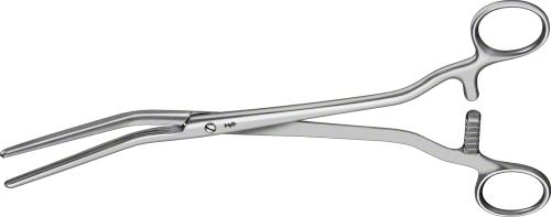 DICK ATRAUMATA Vascular Clamp, angled, 265 mm (10 1/2"), toothing DE BAKEY, screw lock, non-sterile, reusable