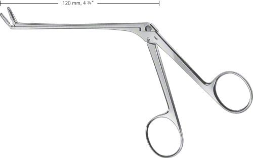 TAKAHASHI Rongeur, 130 °, upwards cutting, 120 mm (4 3/4"), oval, width: 3 mm