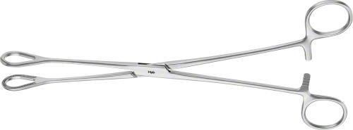 ATRAUMATA Organ Grasping Forceps, straight, 250 mm (9 3/4"), oval, toothing DE BAKEY, width: 21 mm, non-sterile, reusable