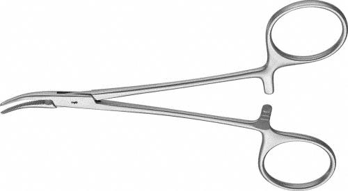 HALSTED (MOSQUITO) Hemostatic Forceps, curved, 125 mm (5"), delicate, non-sterile, reusable
