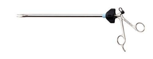 Clip Applier Forceps, single-fire, 330 mm, diam. 10 mm, Size M, blue, reusable, to be used with: PL567T