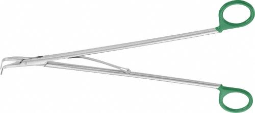 Clip Applier Forceps, single-fire, 90 °, angled, 280 mm (11"), Size ML, green, non-sterile, reusable, to be used with: PL568T