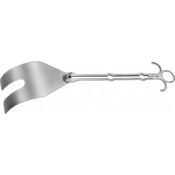 BALFOUR Abdominal Retractor, center blade, slotted, depth: 75 mm, width: 80 mm, non-sterile, reusable
