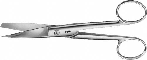 Surgical Scissors, straight, 160 mm (6 1/4"), heavy pattern, sharp/blunt, non-sterile, reusable
