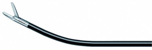 ADTEC MONOPOLAR Peritoneal Scissors, jaw inserts, monopolar, straight, 310 mm (12 1/4"), diam. 5 mm, serrated (fine), blunt/blunt, single action, non-sterile, reusable, to be used with: EJ590R, EJ595R, EJ800R, EJ830R, PM940R