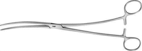 BOZEMANN Uterine Dressing Forceps, curved, 250 mm (9 3/4"), s-shaped, non-sterile, reusable