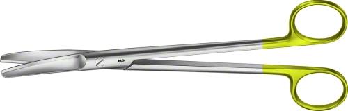 SIMS DUROTIP TC Uterine Scissors, curved, 200 mm (7 7/8"), wave cut, blunt/blunt, non-sterile, reusable