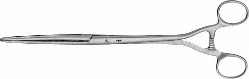 MOYNIHAN Intestinal Clamp, straight, 280 mm (11"), soft and elastic, fenestrated, non-sterile, reusable