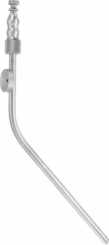 FRAZIER Suction Cannula, 180 mm (7"), working length: 100 mm , diam. 5 mm, luer hub, non-sterile, reusable, for suction hose 6 - 9 mm