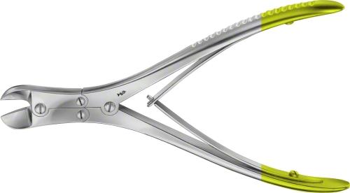 TC Wire Cutting Forceps, 175 mm (6 7/8"), curved, special hardened cutting edges, hard wire up to Ø 1.5 mm, soft wire up to Ø 2.0 mm, non-sterile, reusable