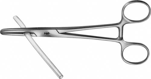 Tubing Clamp, straight, 165 mm (6 1/2"), very heavy pattern, smooth, box lock, non-sterile, reusable