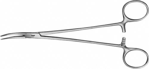 NISSEN Hemostatic Forceps, curved, 185 mm (7 1/4