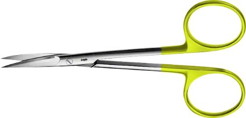 DUROTIP TC Delicate Scissors, curved, 110 mm (4 1/4"), delicate pattern, wave cut, sharp/sharp, non-sterile, reusable
