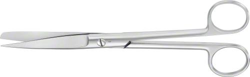 Surgical Scissors, straight, 185 mm (7 1/4"), standard, sharp/blunt, non-sterile, reusable