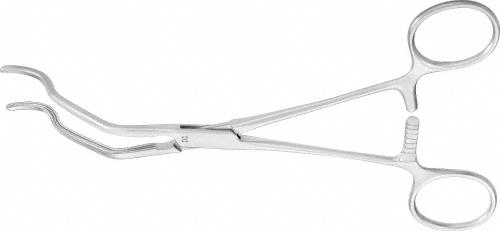 GREGORY ATRAUMATA Profunda Clamp, curved, 180 mm (7"), toothing DE BAKEY, jaw length: 62 mm , medium, non-sterile, reusable