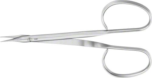 STEVENS Tenotomy Scissors, curved, 100 mm (4"), delicate pattern, sharp/sharp, ribbon handle, non-sterile, reusable
