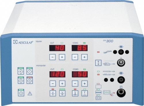 Electrosurgical generator, monopolar/bipolar; without mains cord and accessories, to be used with GN090; GN324; GN325; GN330;  GN 31 0; GN088; monopolar and bipolar cables
