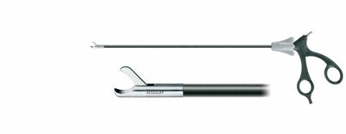 ADTEC MONOPOLAR Hook Scissors, complete instrument, monopolar, straight, working length: 310 mm (12 1/4"), diam. 5 mm, blunt/blunt, rotatable, insulated, single action, consisting of PM973R, PO600R, PO958R, detachable, non-sterile, reusable