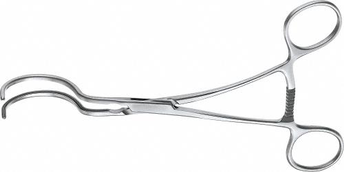 DALE ATRAUMATA Vascular Clamp, 180 mm (7"), toothing DE BAKEY, scooped jaw, Size L, non-sterile, reusable