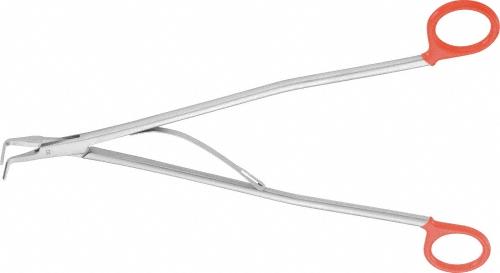 Clip Applier Forceps, single-fire, 90 °, angled, 280 mm (11"), Size L, orange, non-sterile, reusable, to be used with: PL561T