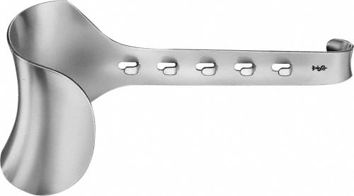 KIRSCHNER-BALFOUR Retractor Blade, blade only, depth: 80 mm, width: 82 mm, non-sterile, reusable