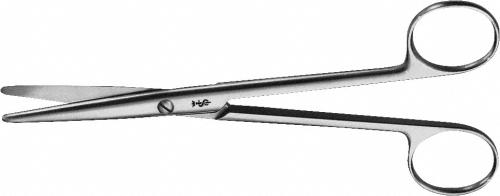 MAYO Dissecting Scissors, straight, 165 mm (6 1/2"), blunt/blunt, non-sterile, reusable