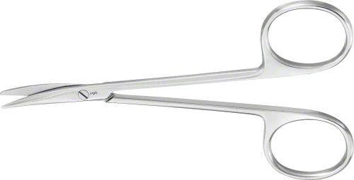 Dissecting Scissors, curved, 115 mm (4 1/2"), delicate pattern, blunt/blunt, non-sterile, reusable
