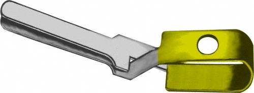 MEHDORN Micro vascular clip, angled, oblique serrated, 6 mm opening width, 1,4 mm, closing force 0,15 - 0,20 N, temporary, for vesse