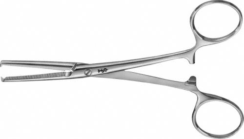 KOCHER Hemostatic Forceps, straight, 145 mm (5 3/4"), heavy pattern, toothed (1x2), screw lock, non-sterile, reusable