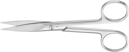 Surgical Scissors, straight, 130 mm (5 1/8"), standard, sharp/sharp, non-sterile, reusable