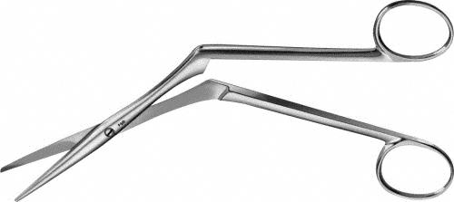 HEYMANN-KNIGHT Nasal Scissors, straight, 175 mm (6 7/8"), knee bent, blunt/blunt, non-sterile, reusable