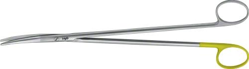 DUROTIP TC Suture Scissors, curved, 260 mm (10 1/4"), wave cut, blunt/blunt, non-sterile, reusable