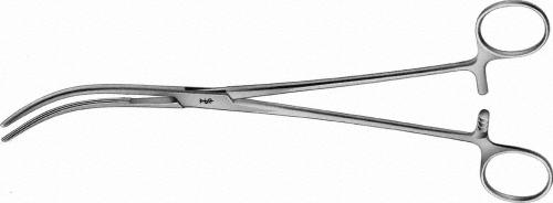 CRAFOORD Vascular Clamp, medium curved, 240 mm (9 1/2"), elastic pattern, non-sterile, reusable
