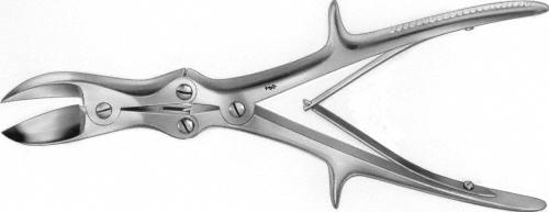 LISTON Bone Cutting Forceps, curved, 280 mm (11"), double action, non-sterile, reusable