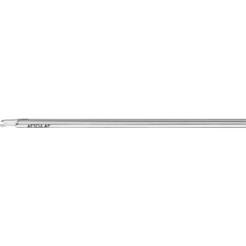MINOP INVENT Micro scissors, w/o HF connection, curved to left, working length: 290 mm (11 1/2"), vertical cutting, blunt/blunt, ring handle, single action, non-sterile, reusable, to be used with: FH620R