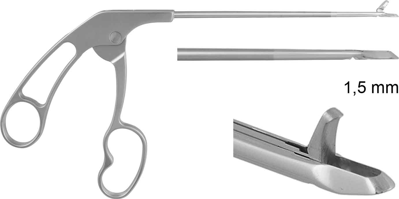 SCOOP PUNCH, STRAIGHT, 1,5MM ERGO HANDLE 