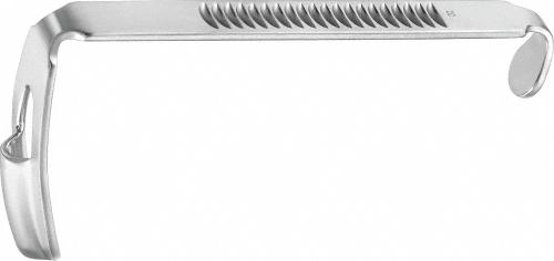 RUSSEL-DAVIS Tongue Depressor, blade, w/ groove for endotrach. tubus, 29 x 67 mm, non-sterile, reusable