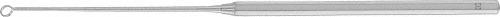 BUCK Ear Curette, curved, 150 mm (6"), sharp, Fig. 3, outer diam. 4 mm, non-sterile, reusable